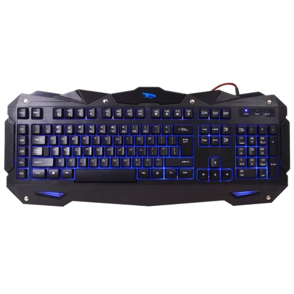 iMicro Desert Cobra IM-KBCOBV8 LED Backlit 110-Key Gaming Keyboard w/5 Programmable Macro Keys (Black)