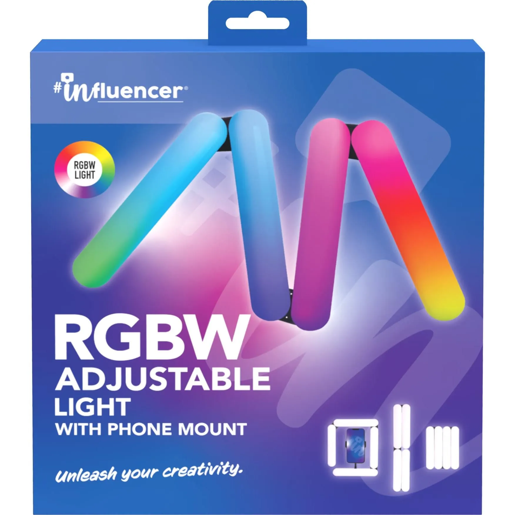 Influencer RGBW Adjustable Light With Phone Mount