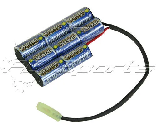 Intellect 9.6V 1600mAh PEQ Custom Battery Pack for Airsoft Guns