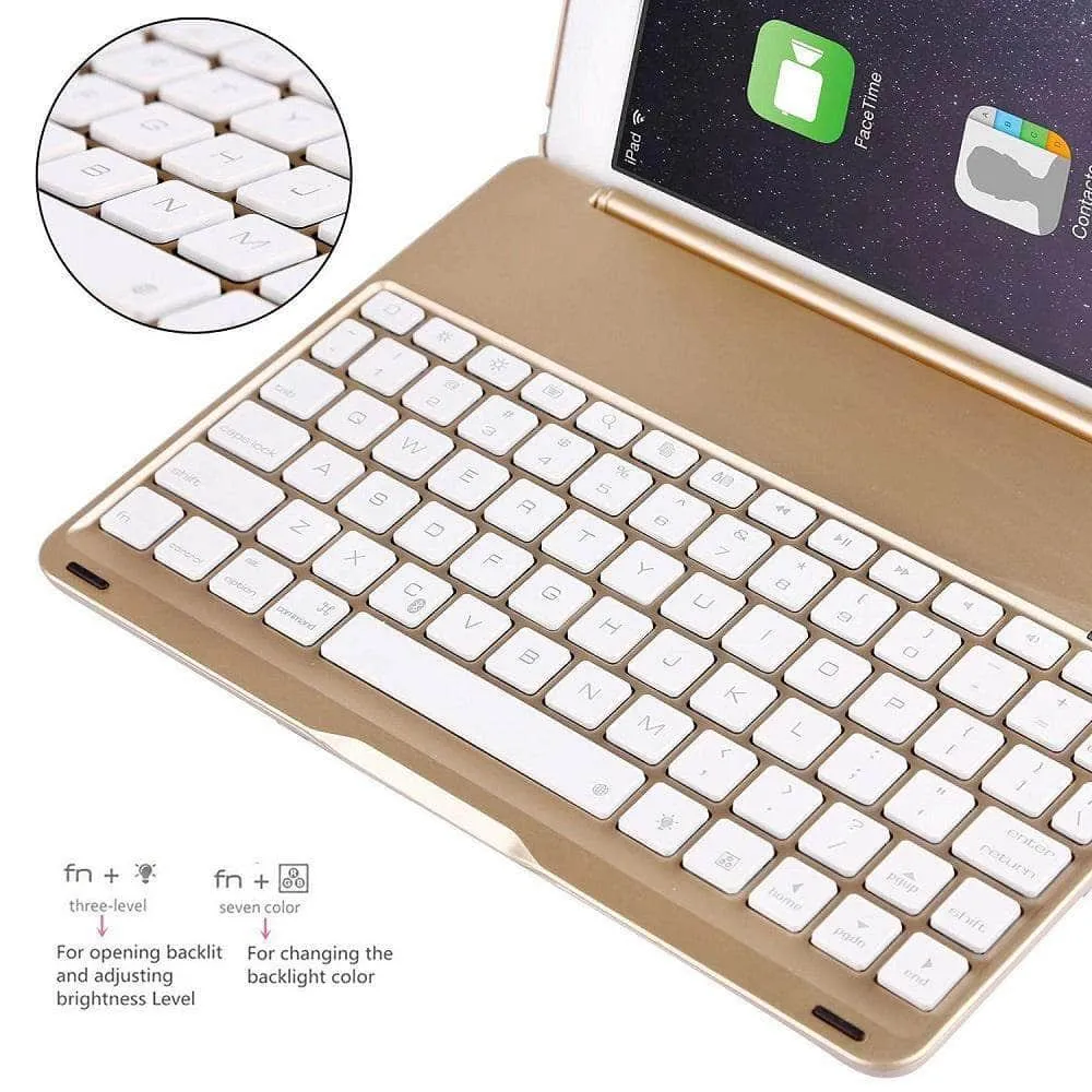 iPad 7 & 8 Illumina Backlit Bluetooth Keyboard Case