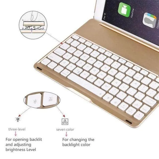 iPad 7 & 8 Illumina Backlit Bluetooth Keyboard Case