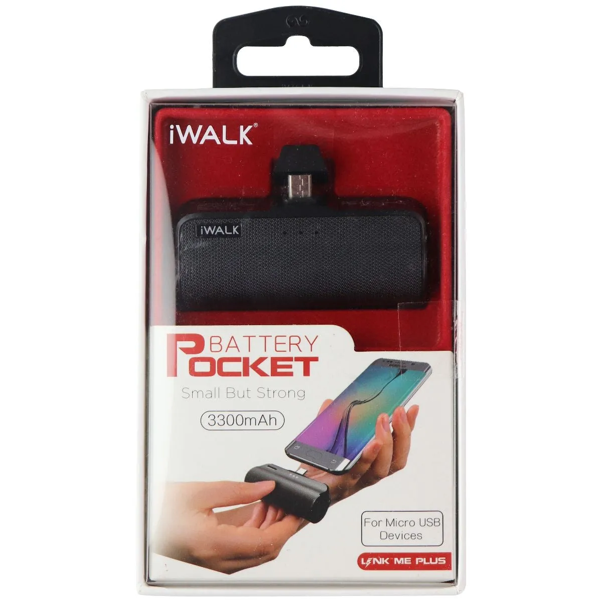 iWALK Battery Pocket 3,300mAh for Micro-USB Devices - Black