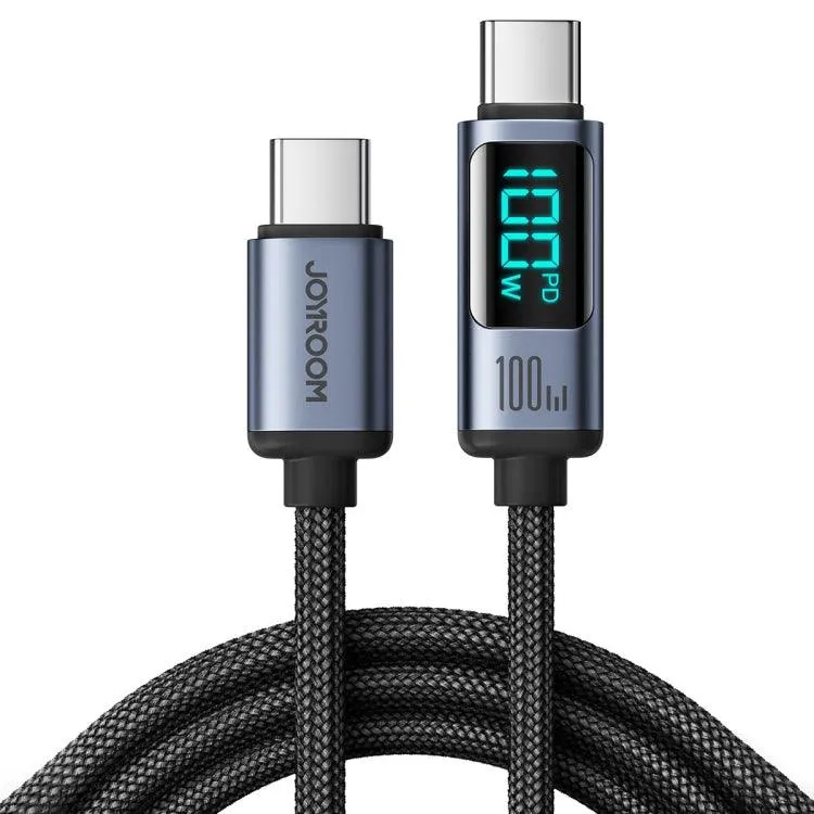 JOYROOM S-CC100A16 100W USB-C Fast Charging Data Cable with Digital Display