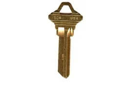 Kaba Ilco Key Blanks SC4-Brass, 50 Pack,