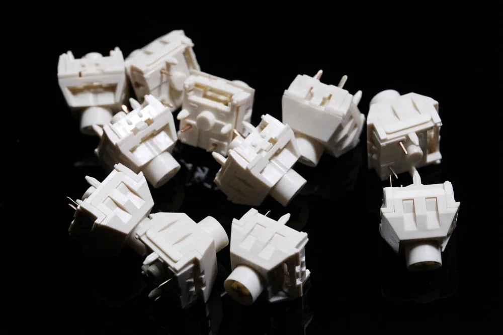 Kailh Box Cream switch 4pin 5pin RGB SMD linear 55g force 5pin mx stem switch for backlit mechanical keyboard 50m