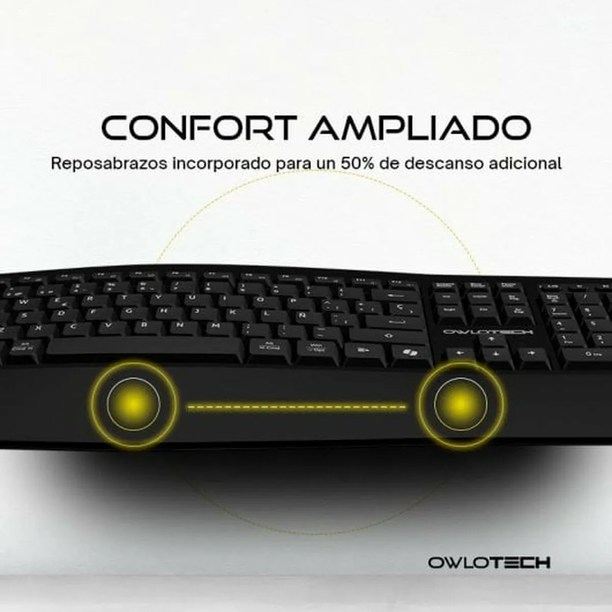 Keyboard and Mouse Owlotech EK500 Black