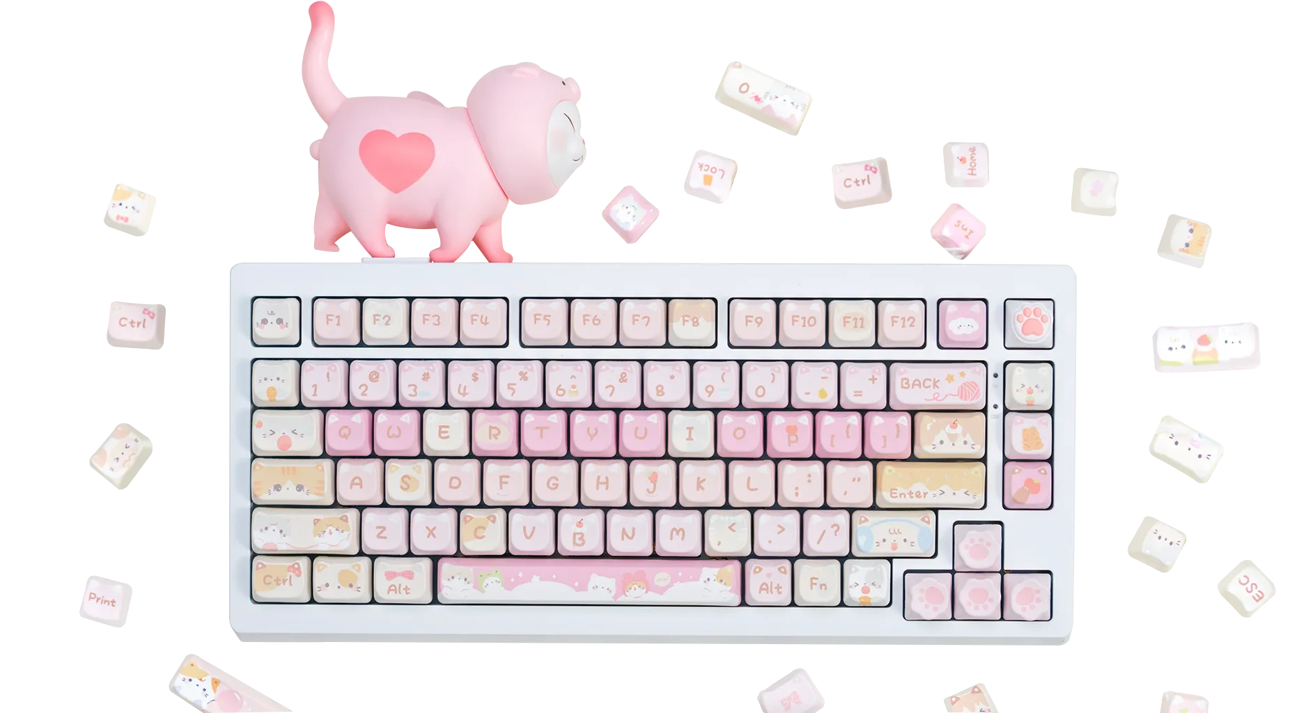 KiiBOOM x Maorbeng Meow Meow Squad Keycaps