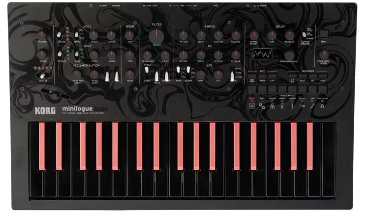 Korg MINILOGUEBASS 4-voice Polyphonic Analog Synthesizer