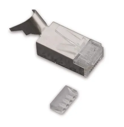 Kramer CON-RJ45-4 Crimp-Style Shielded RJ-45 Connector for CAT6 - 25 Pack