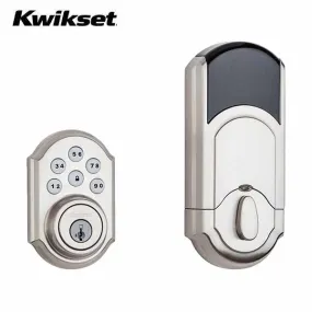 Kwikset - 910 SmartCode Traditional Electronic Deadbolt with Z-Wave Technology - Satin Nickel Finish