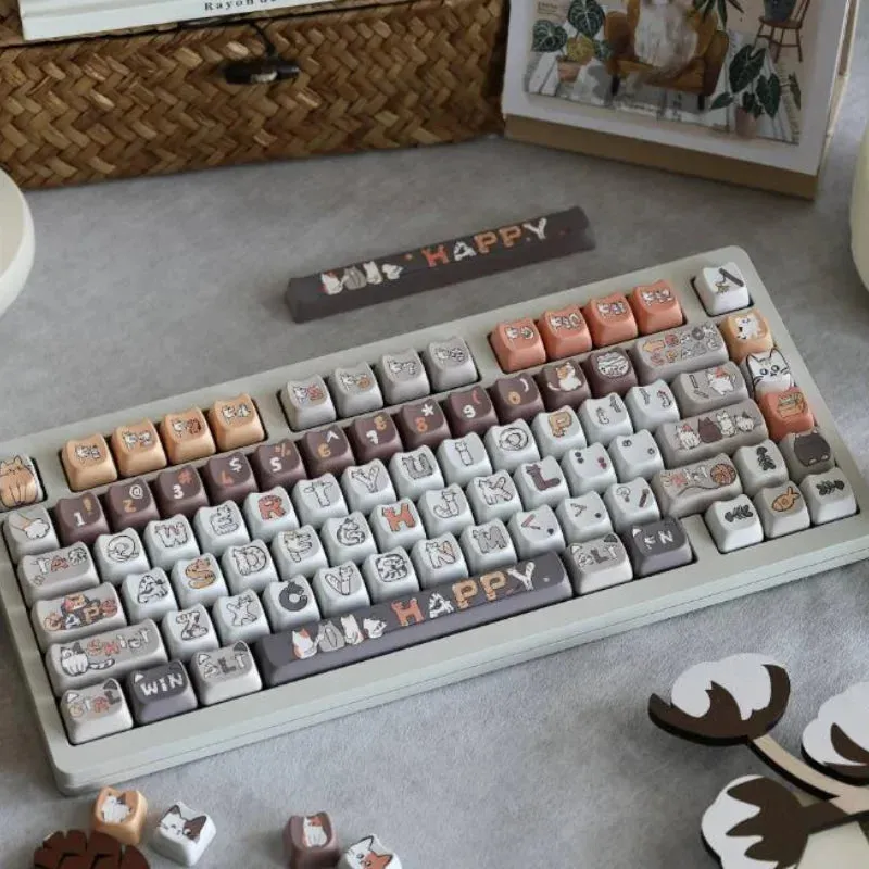 Lavender Penguin Full Key Cap Set