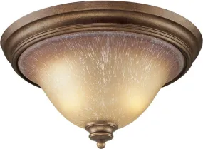 Lawrenceville 2 Light Flush Mount In Mocha