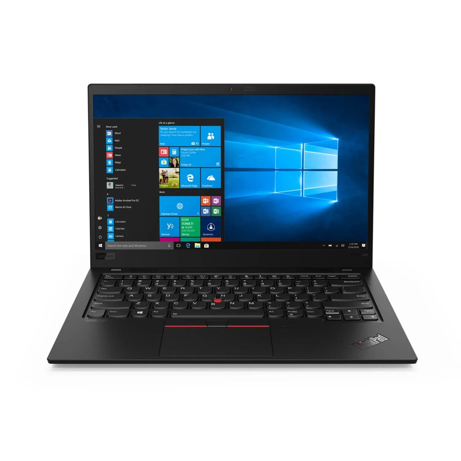 Lenovo 20R1000SUS ThinkPad X1 Carbon 14" UHD i5-10210U 1.6GHz 16GB RAM 512GB SSD Win 10 Pro Black