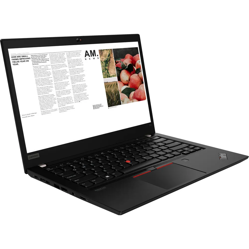 LENOVO 20S00037US ThinkPad T14 Gen 1 14" FHD i5-10310U 1.7GHz Intel UHD Graphics 16GB RAM 512GB SSD Win 10 Pro Black