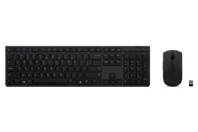 Lenovo Professional Wireless Rechargeable Keyboard and Mouse Combo, USB-A Receiver, 4000dpi - 4X31K03931