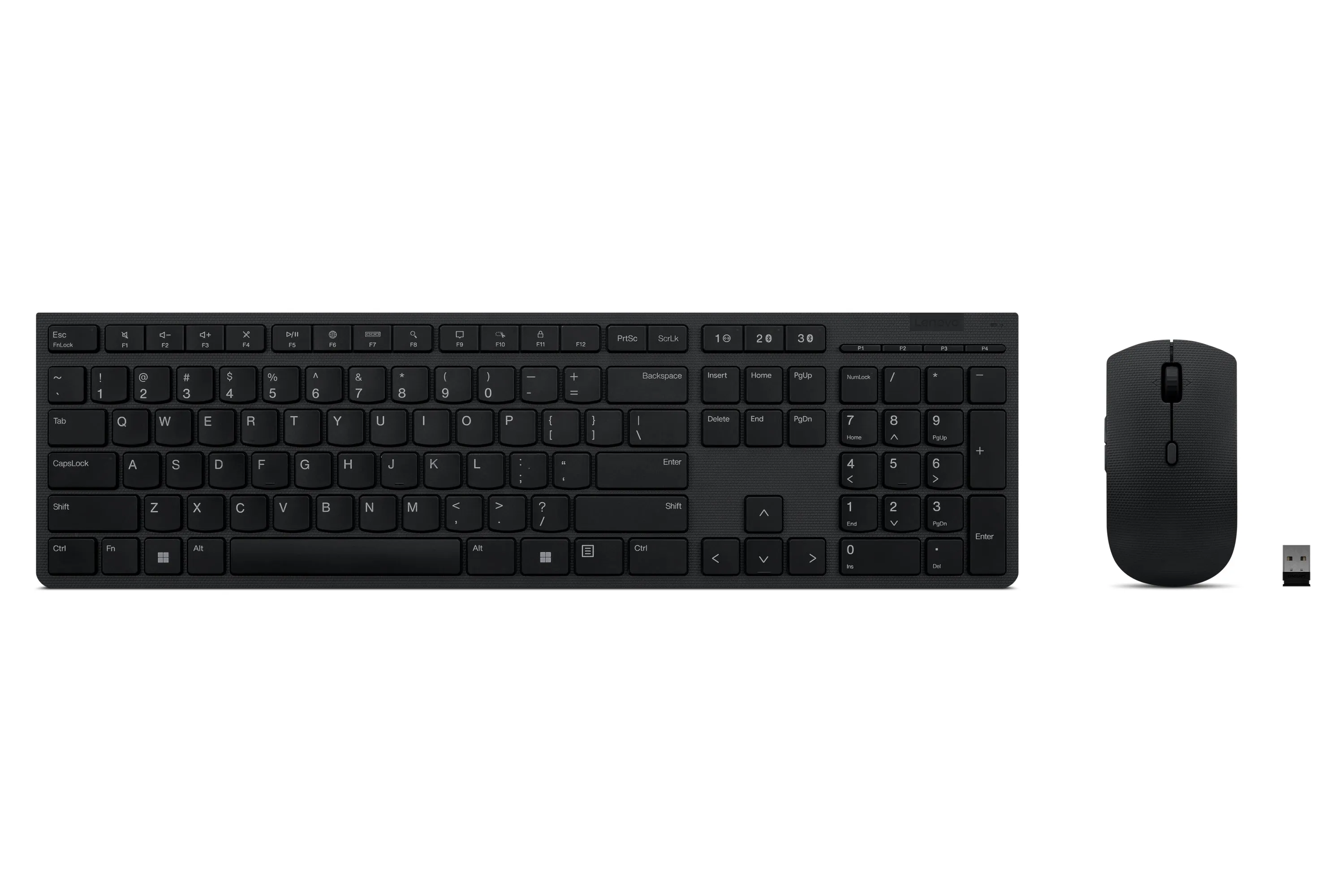 Lenovo Professional Wireless Rechargeable Keyboard and Mouse Combo, USB-A Receiver, 4000dpi - 4X31K03931