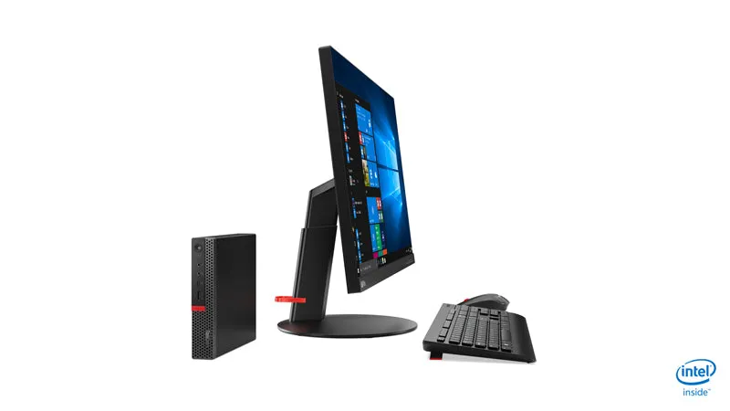 Lenovo ThinkCentre M920x Tiny Desktop PC, Intel Core i5-8500, 3.0GHz, 8GB RAM, 256GB SSD, Windows 10 Pro-64Bit - 10S10003US