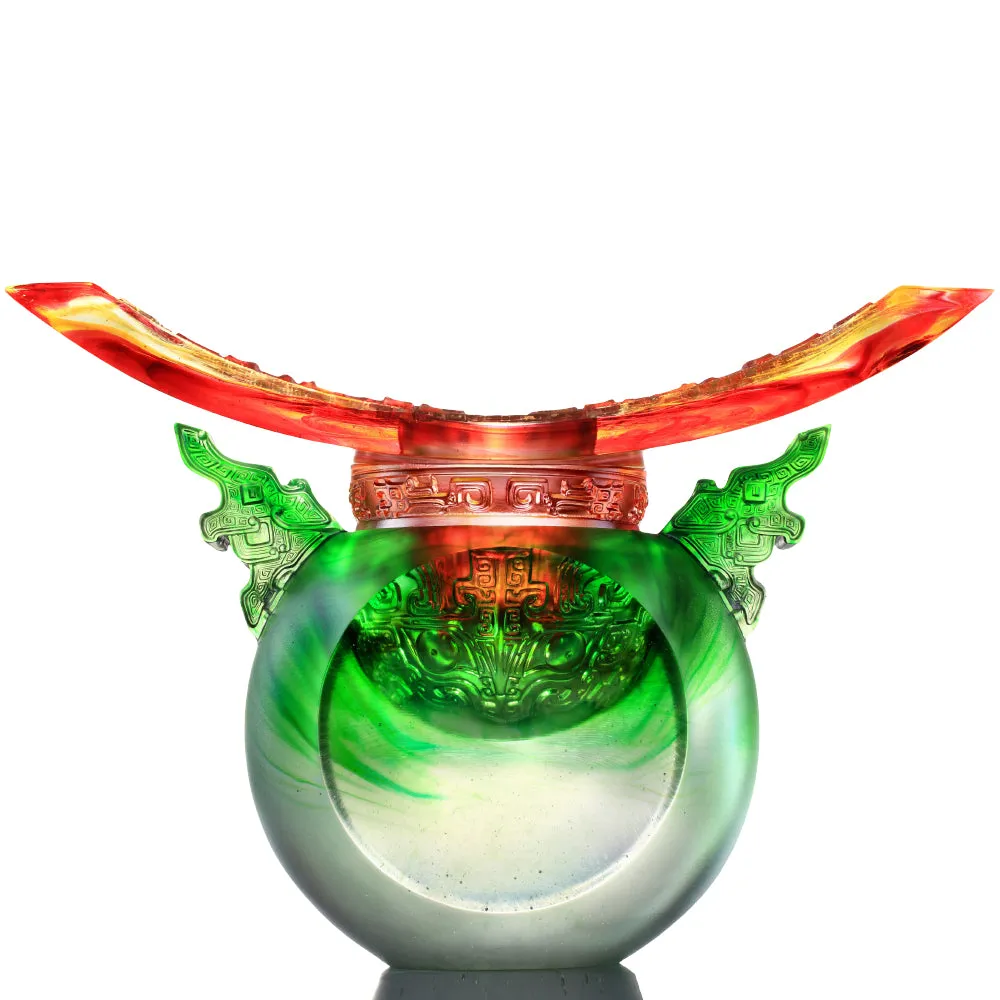 LIULI Crystal Art Ding Vessel | Ding of Mutual Respect