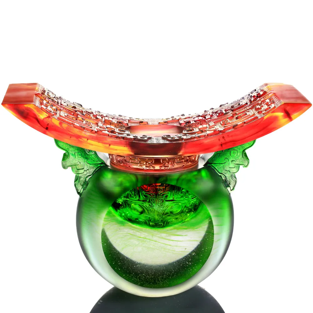 LIULI Crystal Art Ding Vessel | Ding of Mutual Respect