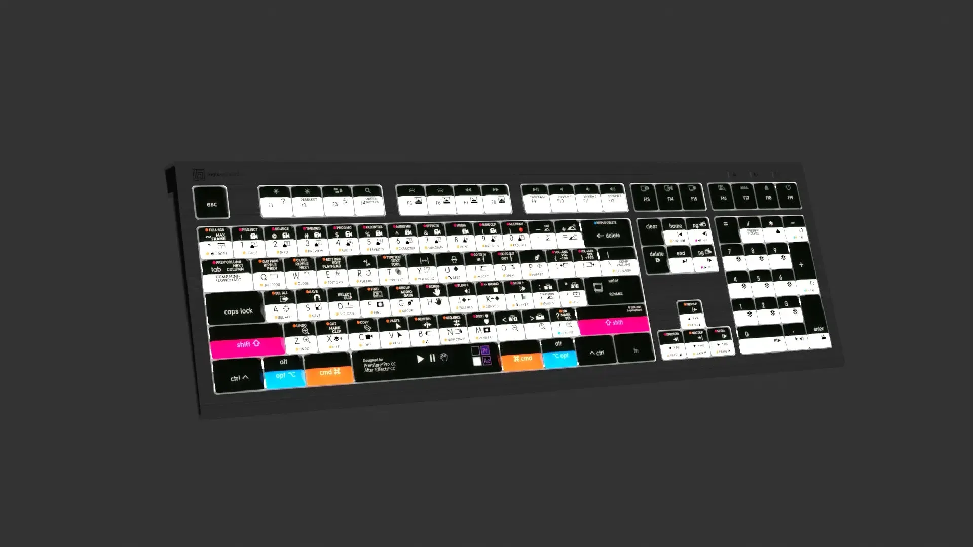 LogicKeyboard  Adobe Filmmaker Pr Ae Astra 2 MAC US LKB-AEPP-A2M-US