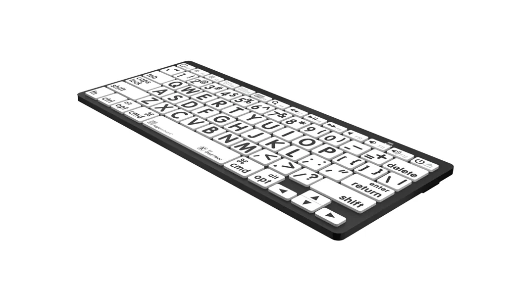 LogicKeyboard Large Print Mini Bluetooth Keyboard, PC & MAC