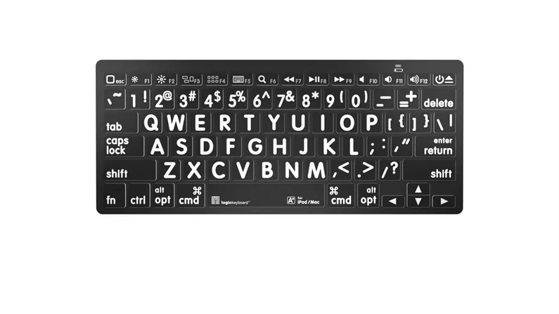 LogicKeyboard Large Print Mini Bluetooth Keyboard, PC & MAC