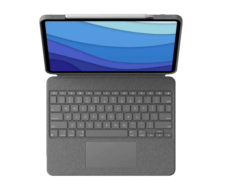 Logitech Combo Touch Backlit keyboard Case with Trackpad for iPad