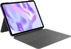 Logitech Combo Touch Keyboard Case for iPad Pro 13" (M4, 2024) - Detachable Backlit Keyboard, Kickstand, QWERTY UK Layout - Graphite