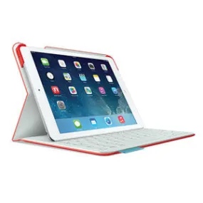 Logitech Fabric Skin Keyboard Folio for iPad Air, Mars Red Orange - Refurbished