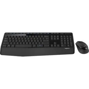 Logitech Wireless Combo Mk345 Keyboard & Mouse - English (Uk) - Usb Wireless Rf - Usb Wireless Rf - Optical - 1000 Dpi - 3 Button - Scroll Wheel - On/Off Switch Hot Key(S) - Right-Handed Only - Aa, Aaa - Compatible With Desktop Computer For Windows, Chro