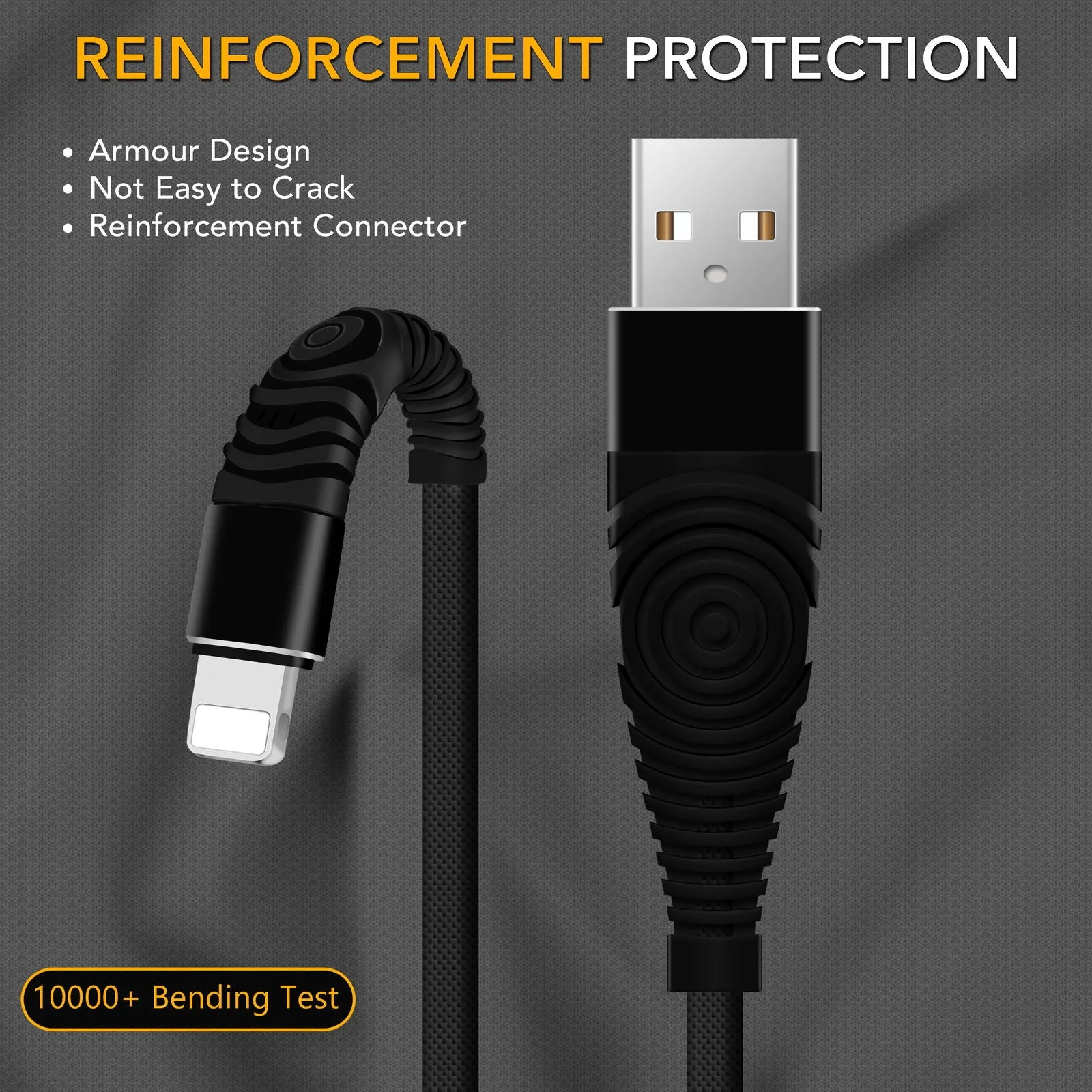 Long USB Lead Sync Data Lightning Cable Charger For iPhone & iPad