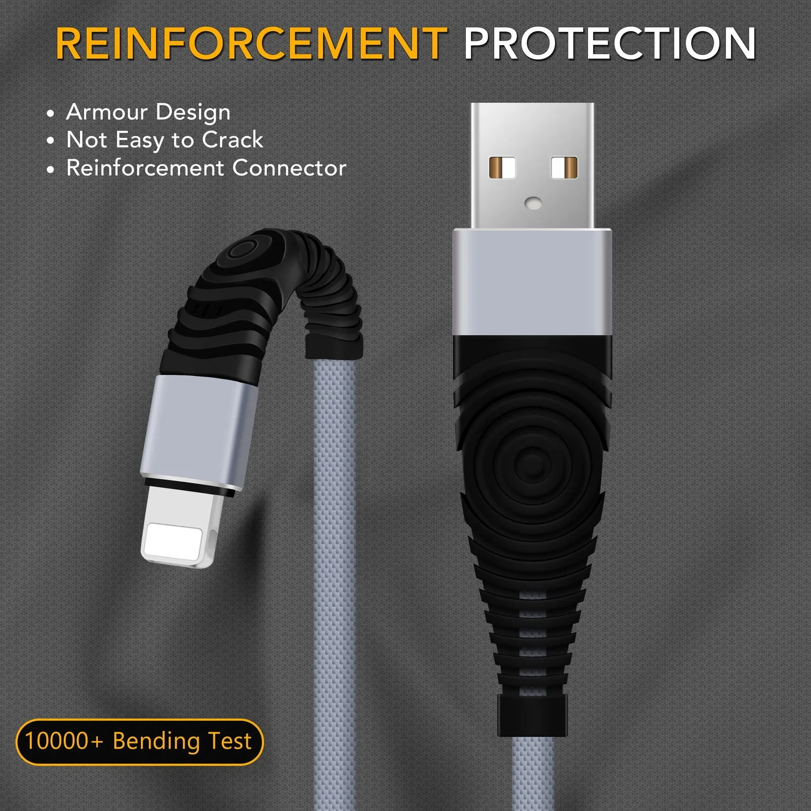 Long USB Lead Sync Data Lightning Cable Charger For iPhone & iPad