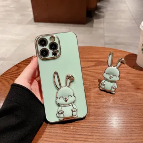 Luxury Plating Bunny Phone Gripper