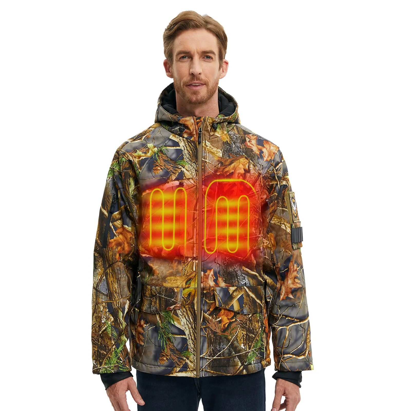 Men's Camo Heated Hunting Jacket