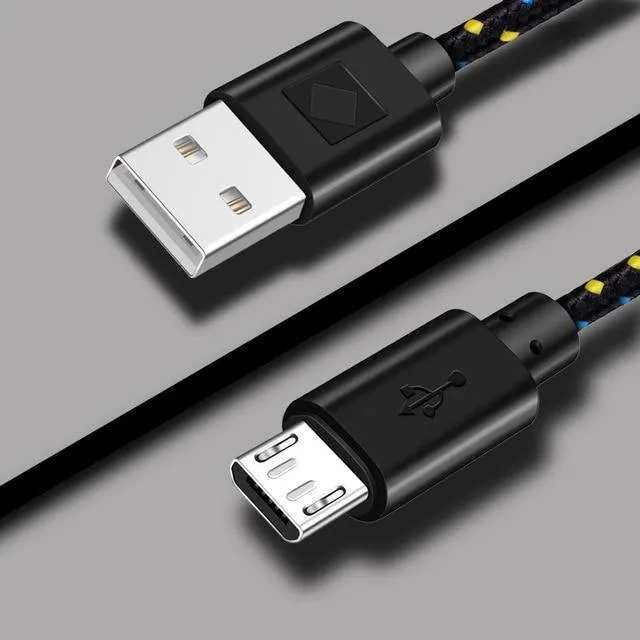 Micro USB Cable 1M 2M 3M Fast Charging Data Cord Charger Adapter