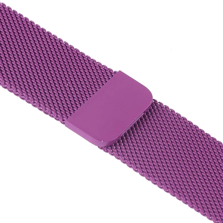 Milanese Loop Magnetic Stainless Steel Watch Band for Apple Watch Series 7 41mm / 6 & SE & 5 & 4 40mm / 3 & 2 & 1 38mm(Purple)