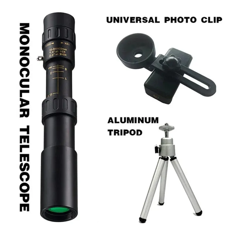 Military Metal 10-300X Zoom HD Powerful Binoculars