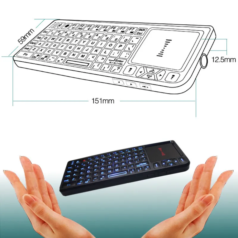 Mini Wireless Laser Touch Keyboard