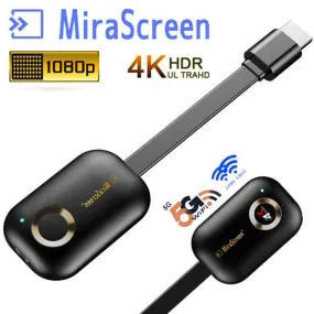 MiraScreen G9 Plus 2.4G 5G 1080P/4K Wireless HDMI Wifi Dongle Mirror Screen Streamer Cast