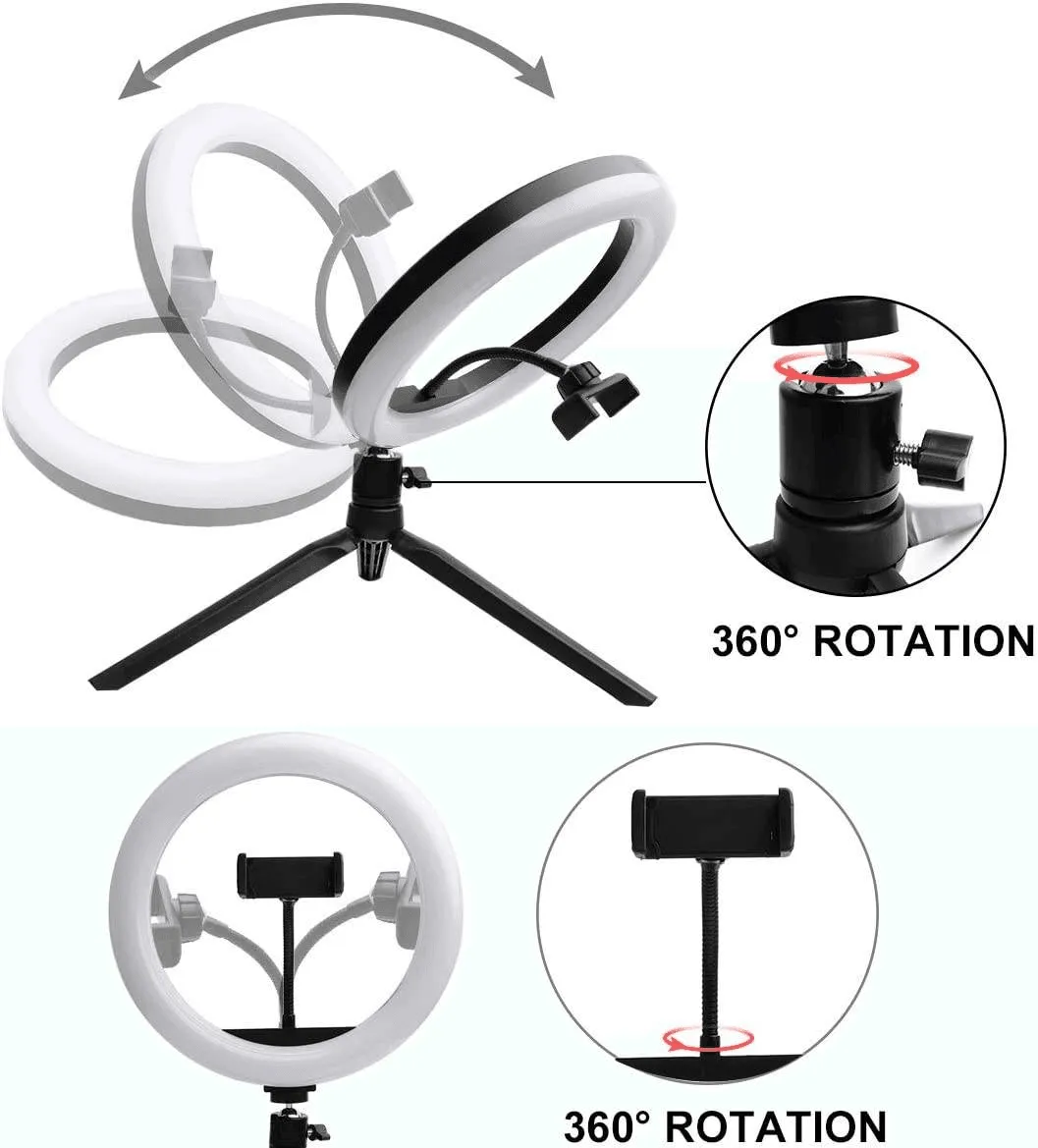 MJ-26 RGB LED Soft Ring Light With Stand-Selfie Light