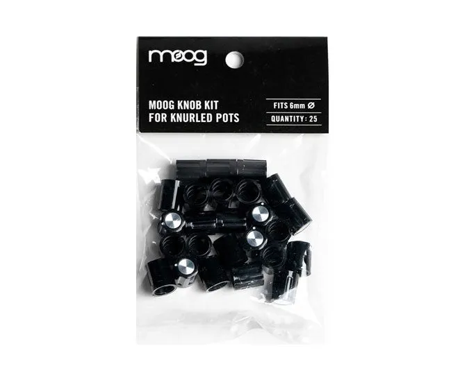 Moog Knob Kit X 25 For 6mm Knurled Nuts