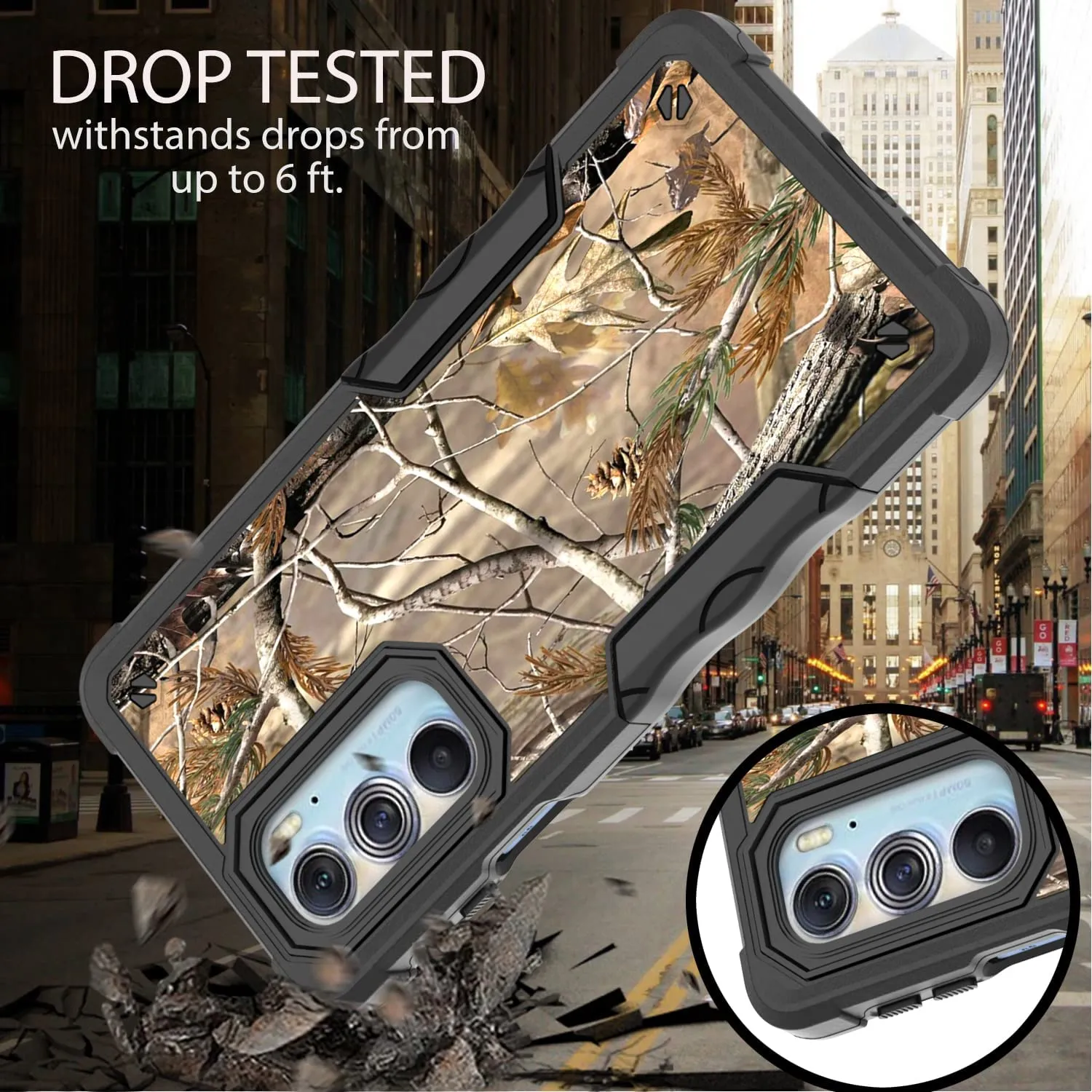 Motorola Edge  Plus / Moto Edge 30 Pro/Edge X30 Case - Camo