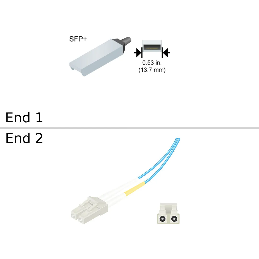 NetApp MFM1T02A-LR -  Data Cable with Plug SFP /LC | SFP  Optical, LC, 10GBASE, 10km, LR