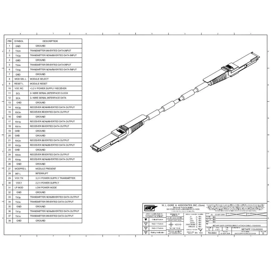 NetApp NO_FRU_Mellanox_MFS1S00-H010E_10m - 10m Data Cable with Plug QSFP56/QSFP56 | NO_FRU_Mellanox_MFS1S00-H010E_