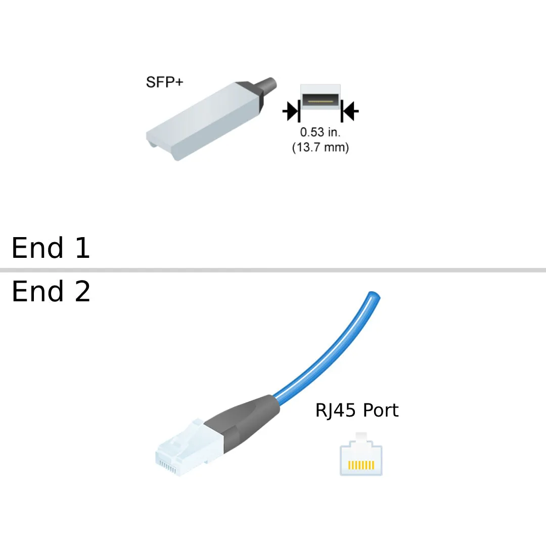 NetApp X6578-R6 -  Data Cable with Plug SFP /RJ45 | XCVR, SFP , Cu, 1Gb, RJ45, 1GBaseT