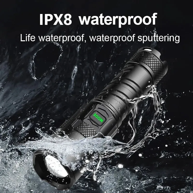 New XHP199 Powerful LED Flashlight XHP160 XHP90 Rechargeable Torch Light High Power Flashlight 26650 USB Waterproof Camping Lamp