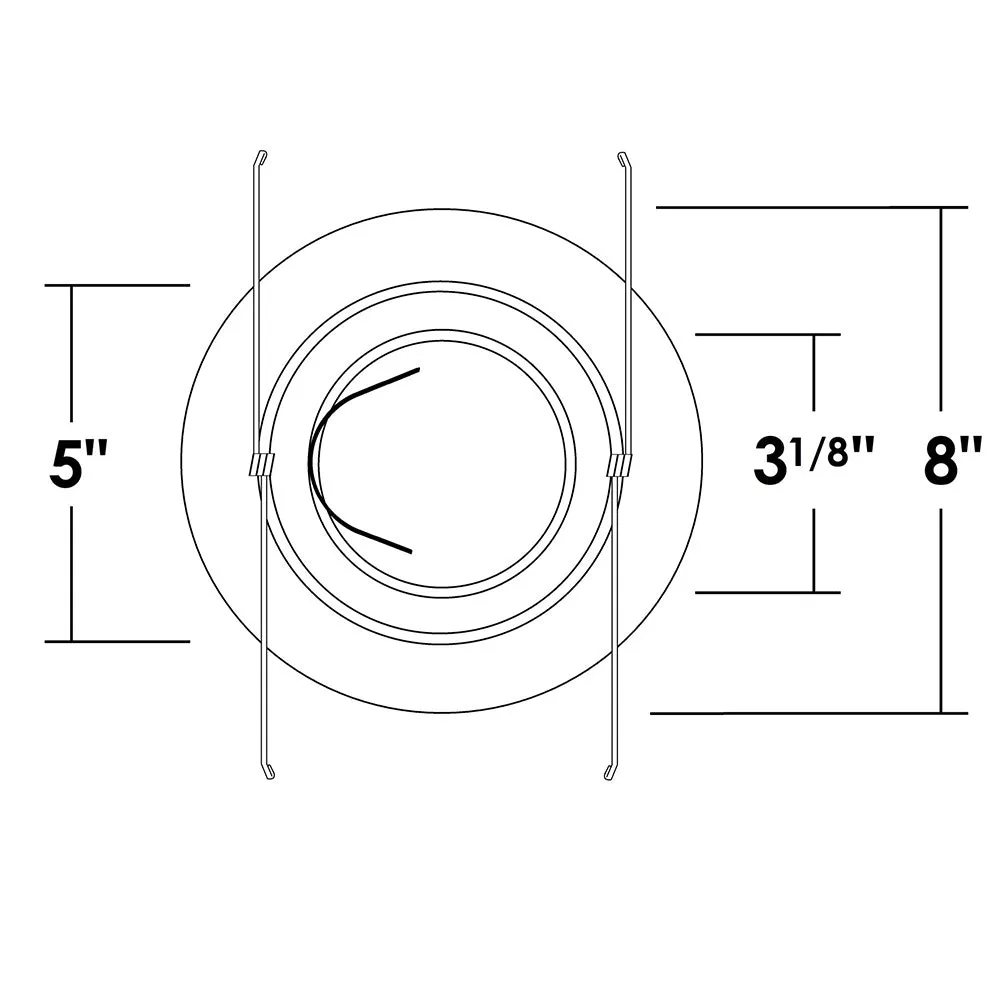 NICOR 6 in. OR Bronze Gimbal Ring