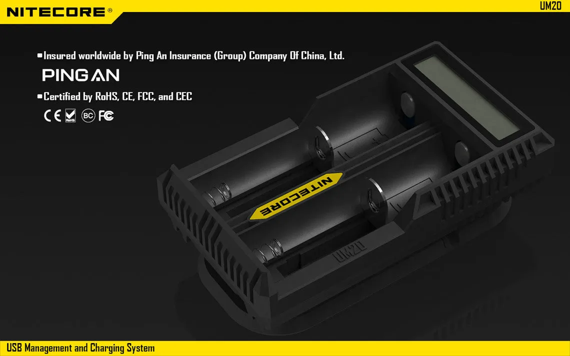 Nitecore UM20 USB Charger