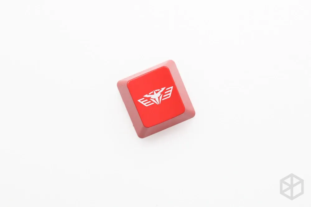 Novelty Shine Through ABS Etched black red esc Pacific Rim inspired Keycaps