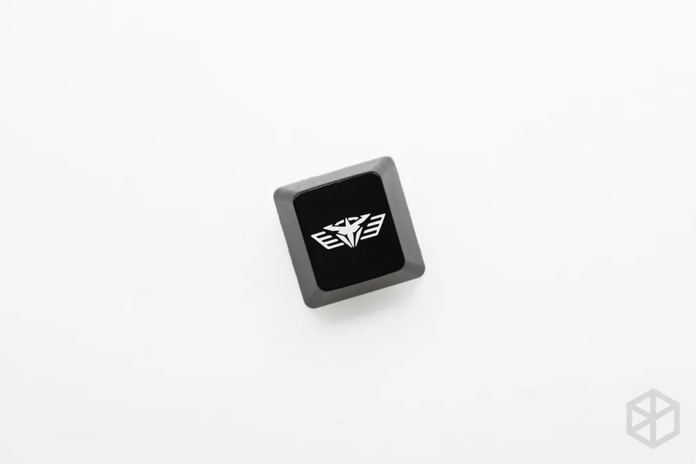 Novelty Shine Through ABS Etched black red esc Pacific Rim inspired Keycaps